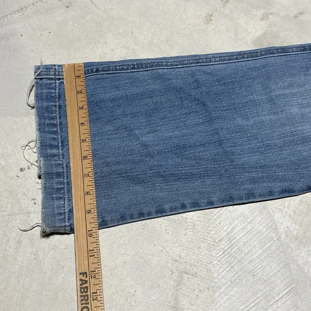 Vintage Abercrombie & Fitch Jeans Women's Y2K 29x32 Blue Medium Wash Flare - Picture 9 of 12